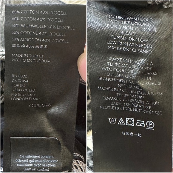 Free People We The Free Skirt Sidney Denim Midi Button Front Black Acid Wash 28 - Picture 10 of 12